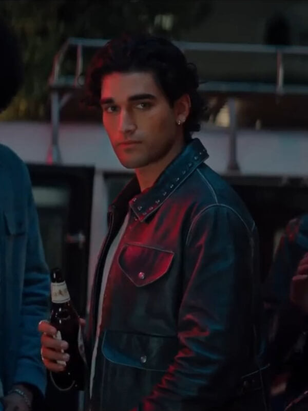 Off Campus S01 Justin Kohl Black Leather Jacket