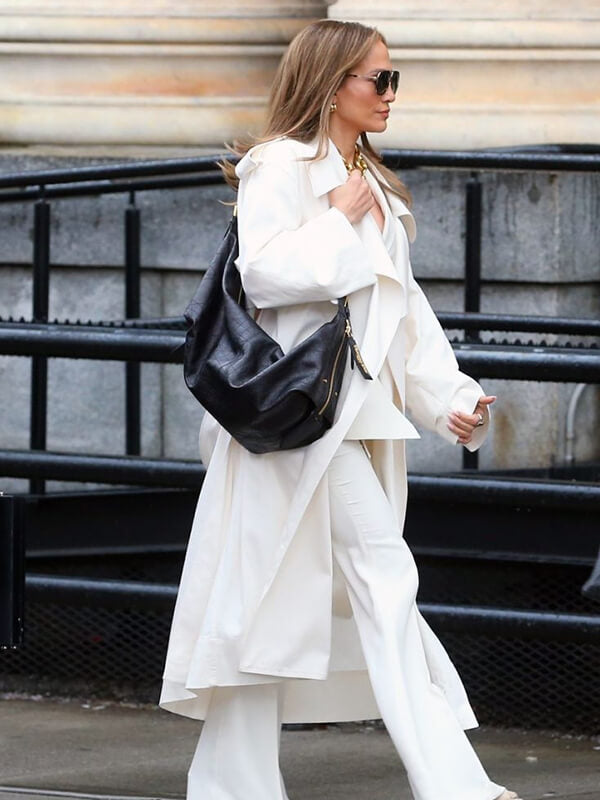 Office Romance 2026 Jennifer Lopez Trench Coat