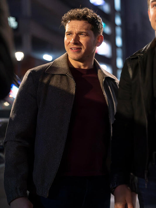 Oliver Stark 9-1-1 S05 Evan Gray Wool Jacket