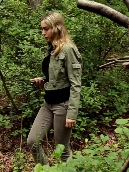 Olivia Mignone New Jersey Devil 2026 Green Cropped Jacket