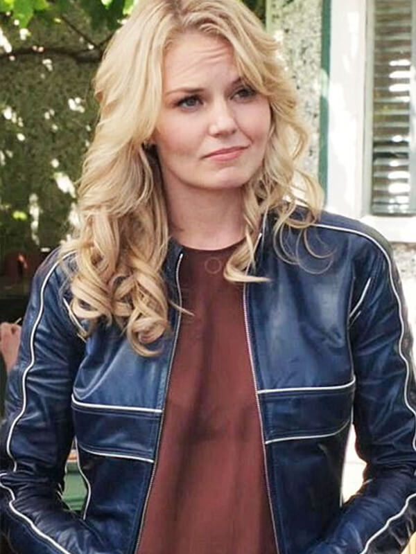 Once Upon A Time Emma Swan Blue Leather Jacket