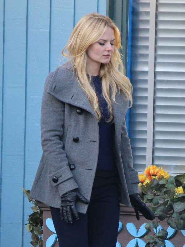 Once Upon A Time Emma Swan Grey Wool Coat