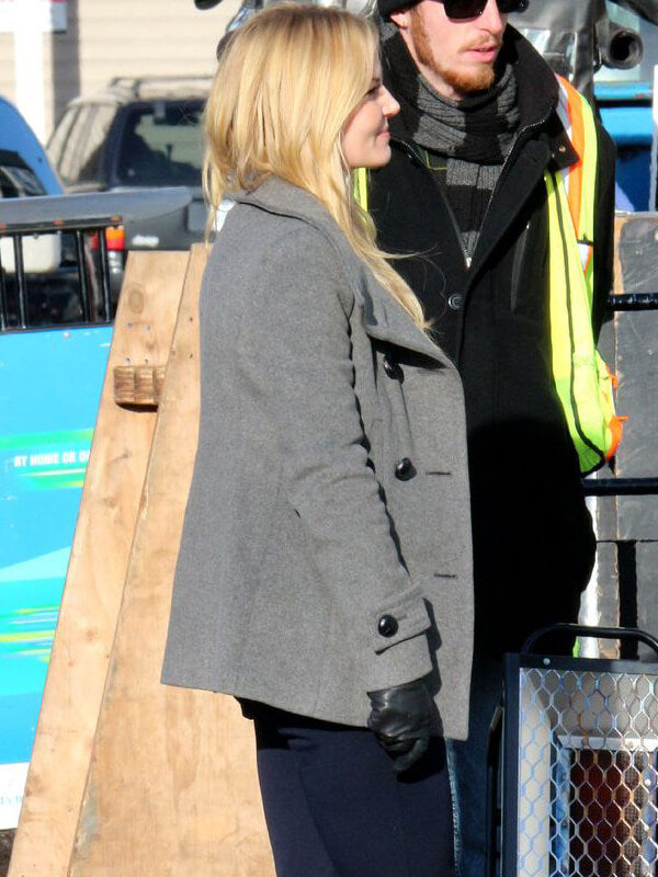 Once Upon A Time Emma Swan Grey Wool Coat