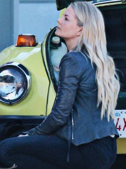 Once Upon A Time Emma Swan Leather Blazer