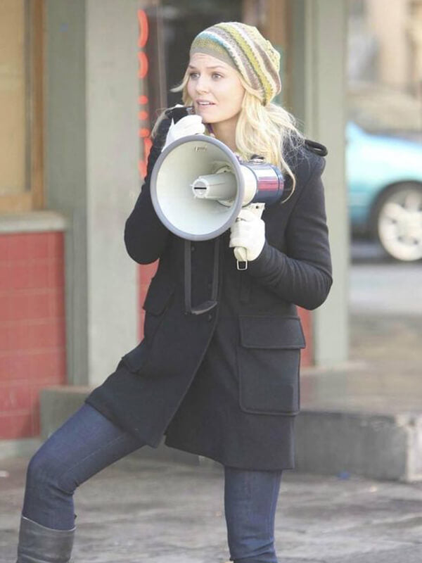 Once Upon A Time Jennifer Morrison Black Wool Coat