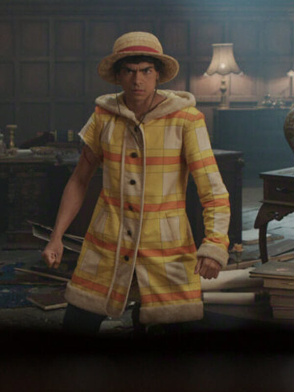 One Piece S02 Monkey D. Luffy Hooded Shearling Coat