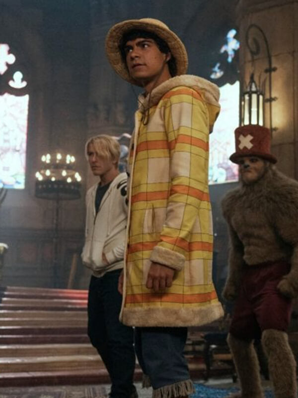 One Piece S02 Monkey D. Luffy Hooded Shearling Coat