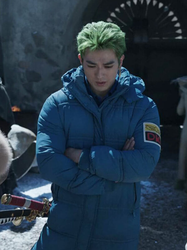 One Piece S02 Roronoa Zoro Blue Puffer Coat
