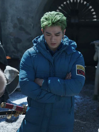 One Piece S02 Roronoa Zoro Blue Puffer Coat