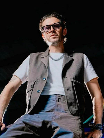 Onslaught 2026 Dan Stevens Gray Cotton Vest