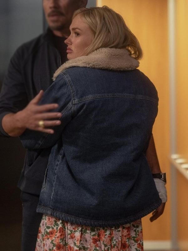 Oreana Jackson  Dutton Ranch S01 Denim Sherpa Jacket
