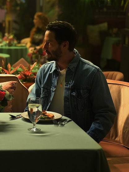 Outcome 2026 Keanu Reeves Blue Denim Jacket
