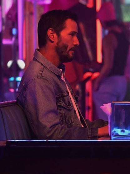 Outcome 2026 Keanu Reeves Blue Denim Jacket