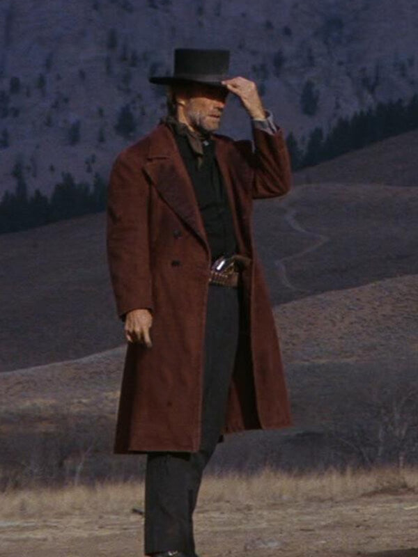 Pale Rider Clint Eastwood Brown Cotton Coat