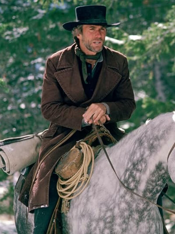 Pale Rider Clint Eastwood Brown Cotton Coat
