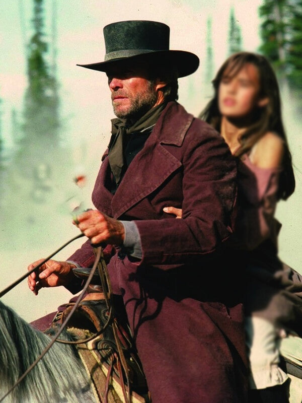 Pale Rider Clint Eastwood Brown Cotton Coat