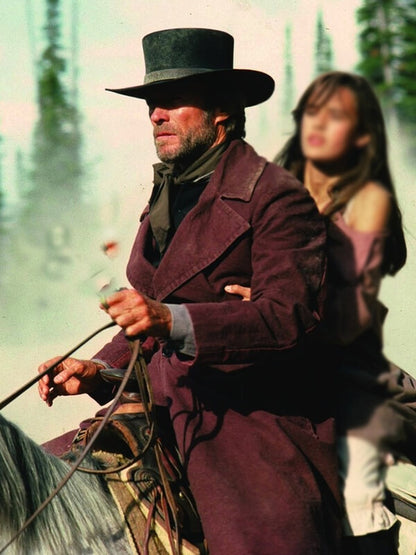 Pale Rider Clint Eastwood Brown Cotton Coat