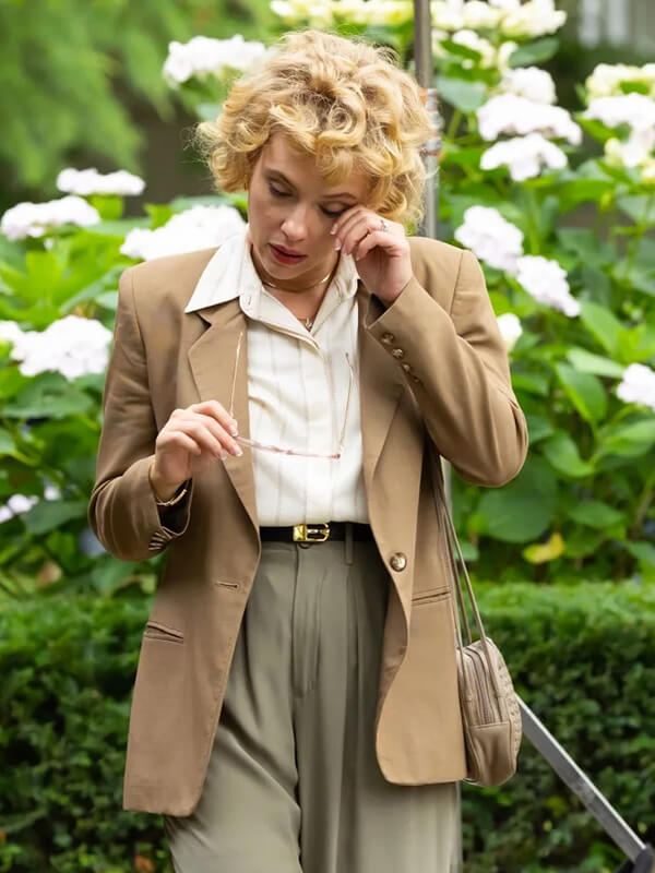 Paper Tiger 2026 Scarlett Johansson Brown Blazer