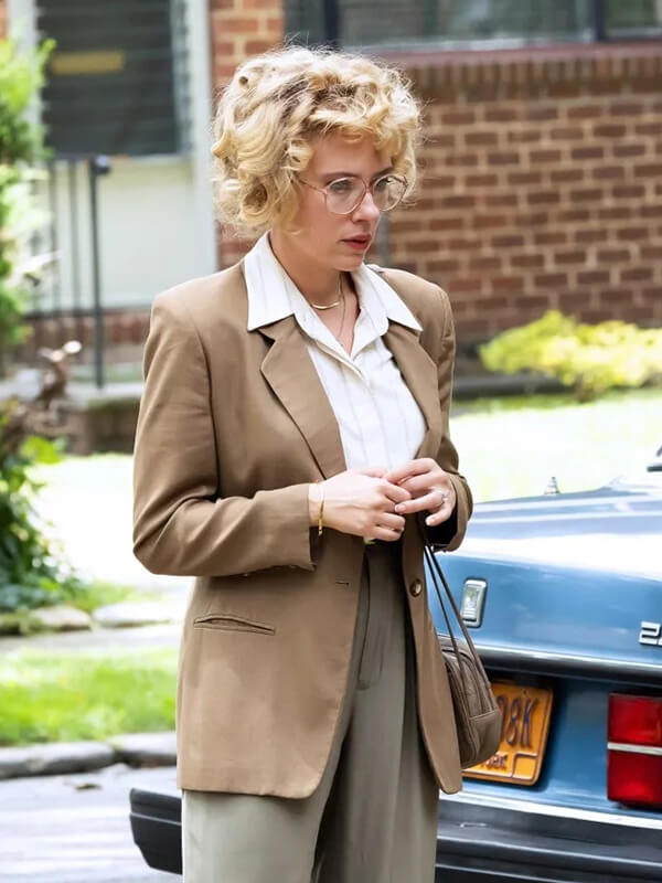 Paper Tiger 2026 Scarlett Johansson Brown Blazer