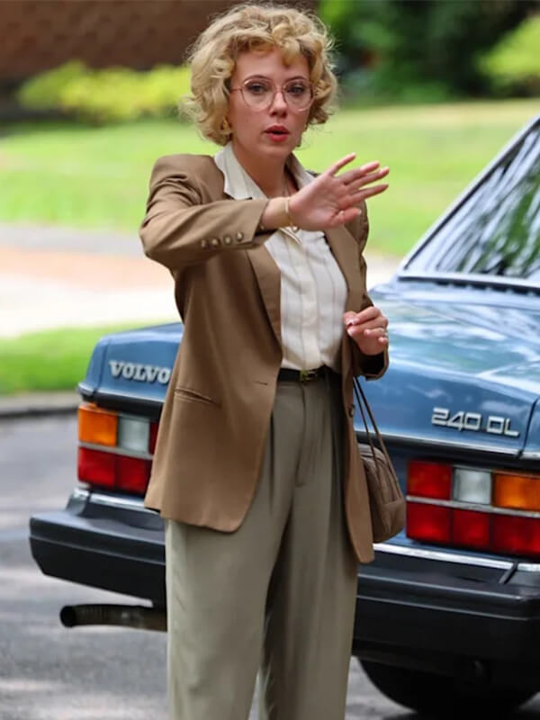 Paper Tiger 2026 Scarlett Johansson Brown Blazer