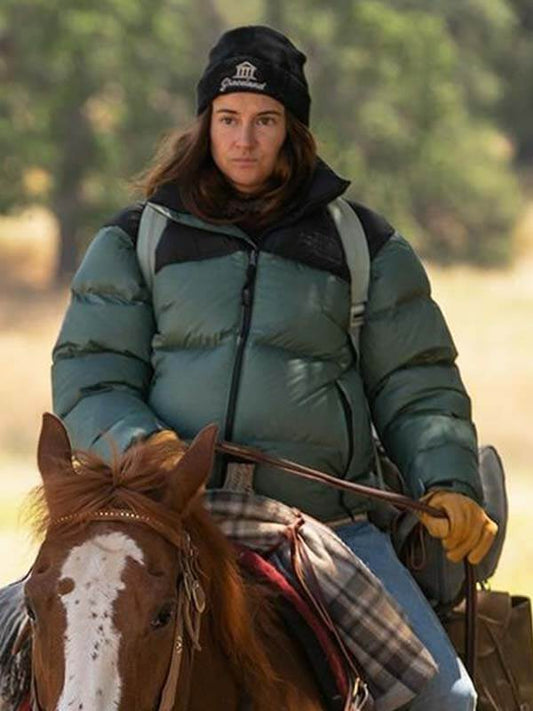 Paradise S02 Shailene Woodley Green Puffer Jacket