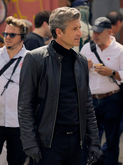 Patrick Dempsey Memory Of A Killer 2026 Leather Jacket