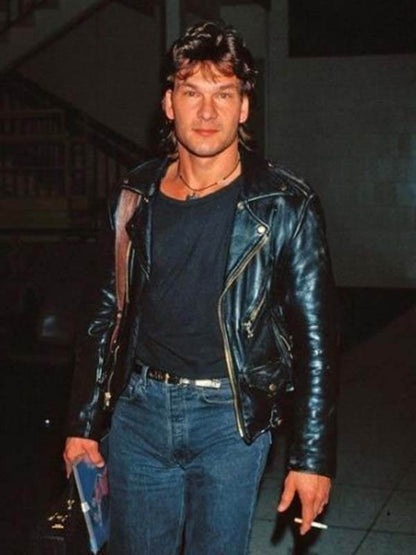 Patrick Swayze Dirty Dancing Black Leather Jacket
