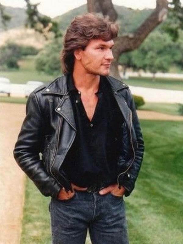 Patrick Swayze Dirty Dancing Black Leather Jacket