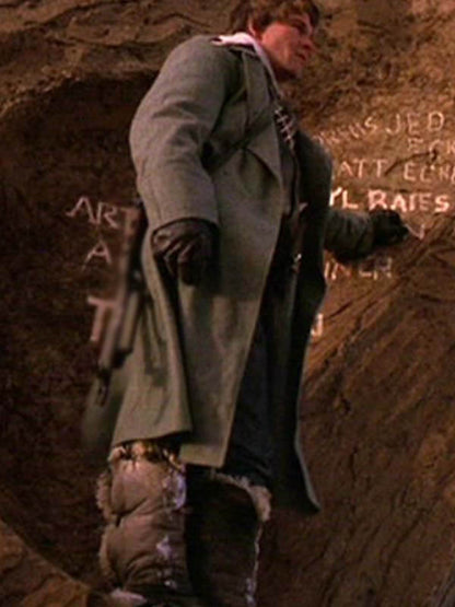 Patrick Swayze Red Dawn 1984 Gray Wool Coat