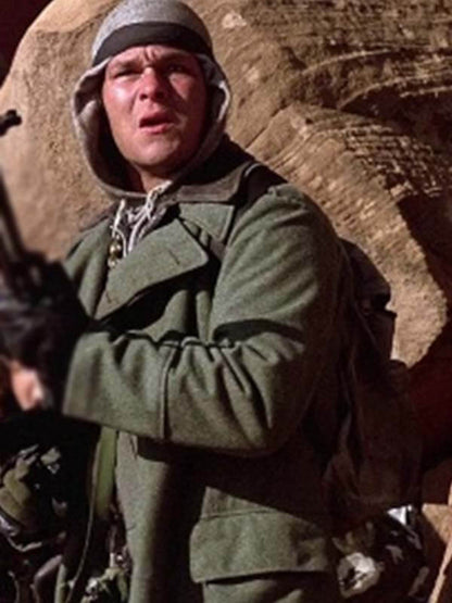 Patrick Swayze Red Dawn 1984 Gray Wool Coat
