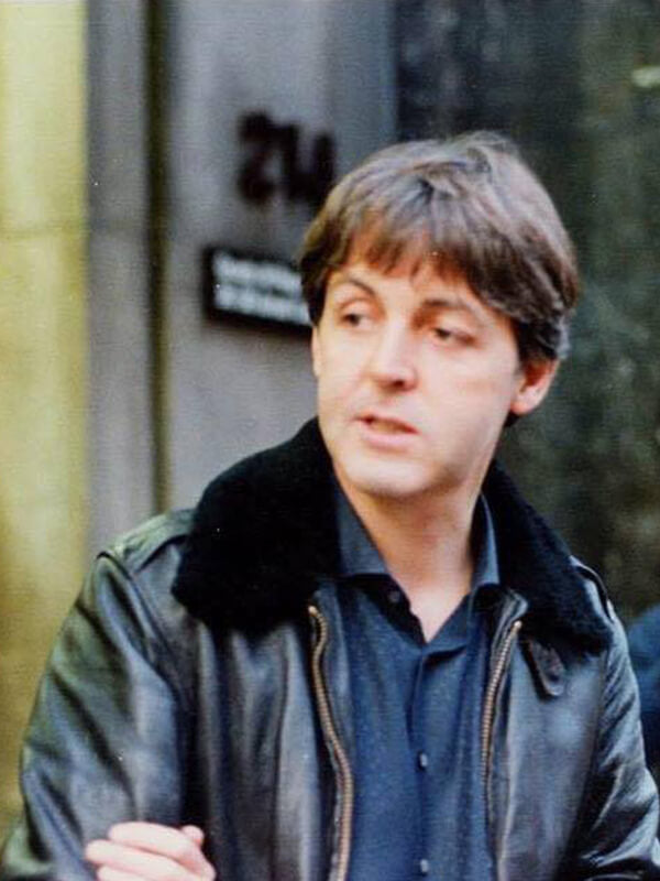 Paul McCartney The Beatles Flight Leather Jacket