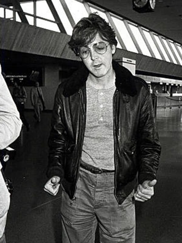 Paul McCartney The Beatles Flight Leather Jacket
