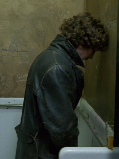 Paul McGann Withnail & I Marwood Black Leather Coat
