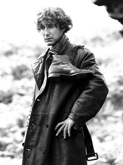 Paul McGann Withnail & I Marwood Black Leather Coat