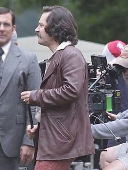 Paul Rudd Anchorman 2 Brian Brown Leather Jacket