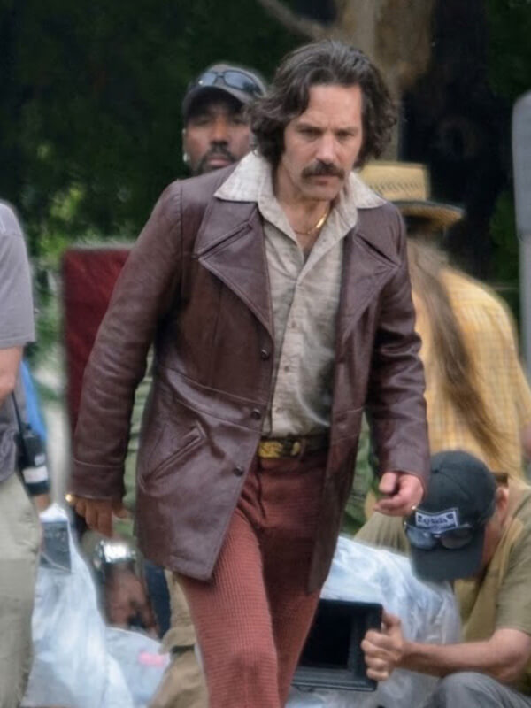 Paul Rudd Anchorman 2 Brian Brown Leather Jacket