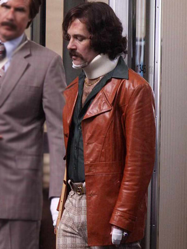 Paul Rudd Anchorman 2 Brian Fantana Leather Jacket