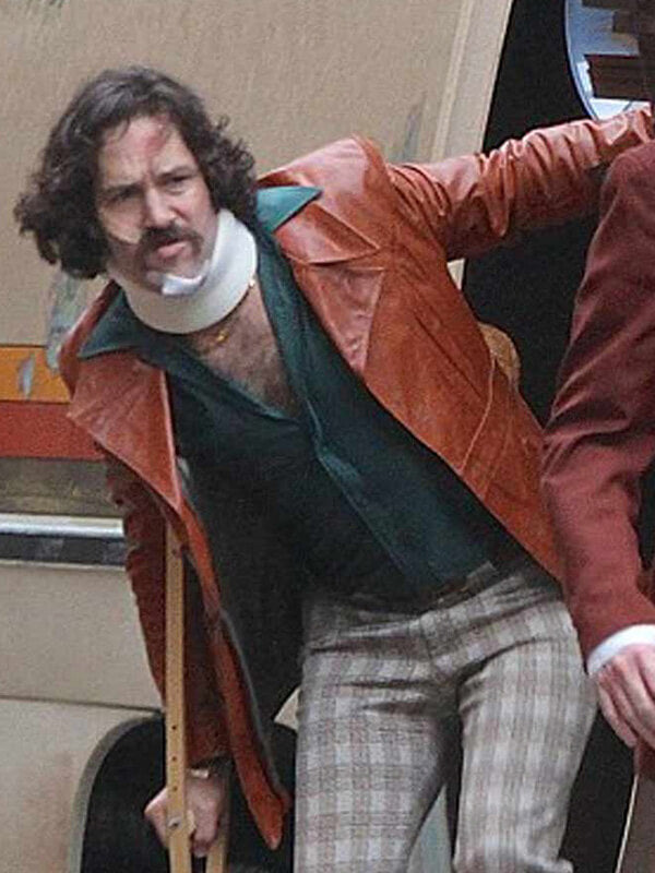 Paul Rudd Anchorman 2 Brian Fantana Leather Jacket