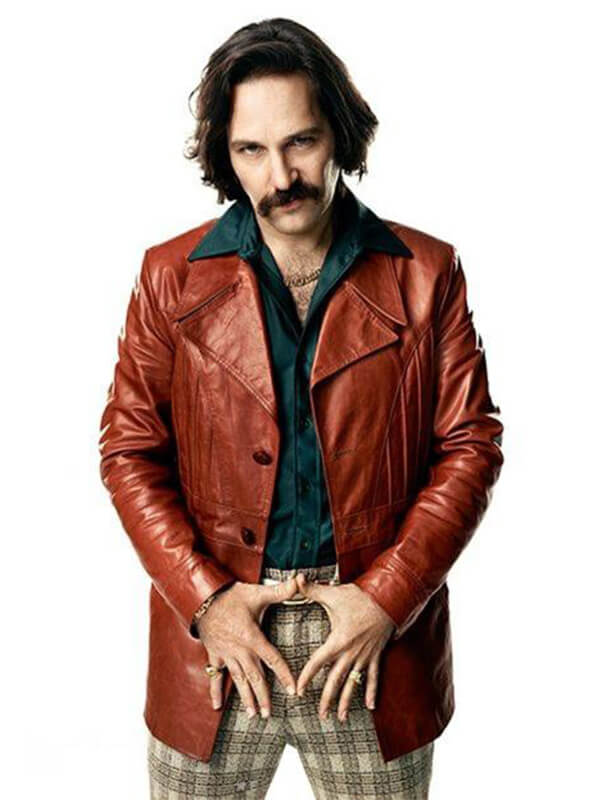 Paul Rudd Anchorman 2 Brian Fantana Leather Jacket