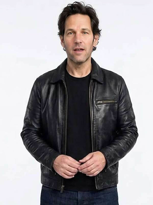 Paul Rudd Power Ballad 2026 Rick Leather Jacket