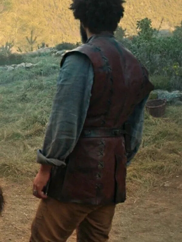 Perrin Aybara The Wheel of Time Maroon Leather Vest