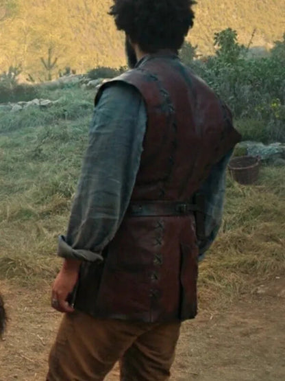 Perrin Aybara The Wheel of Time Maroon Leather Vest