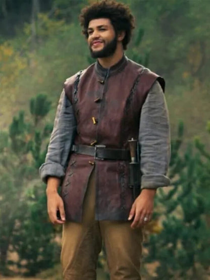 Perrin Aybara The Wheel of Time Maroon Leather Vest