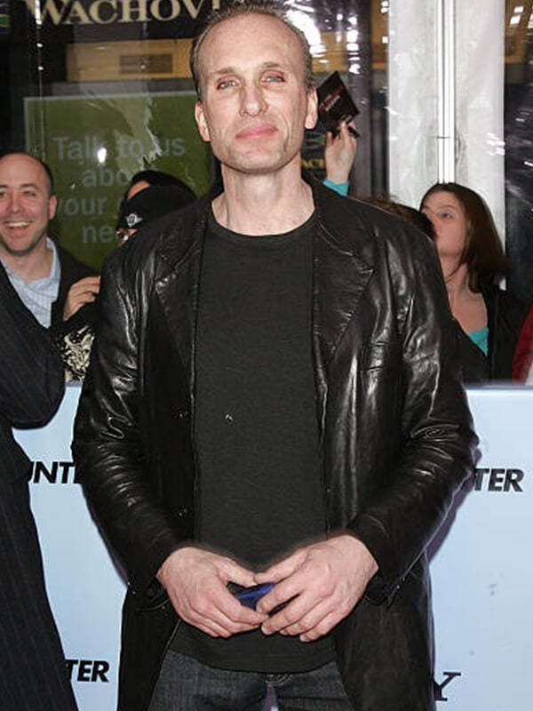Peter Greene Black Leather Blazer