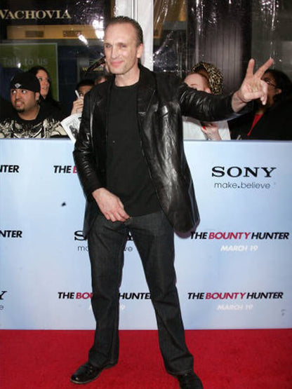 Peter Greene Black Leather Blazer