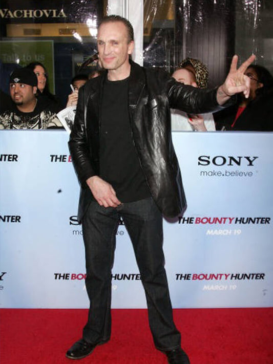 Peter Greene Black Leather Blazer