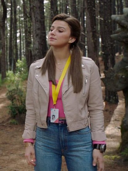 Power Rangers Dino Fury Amelia Jones Leather Jacket