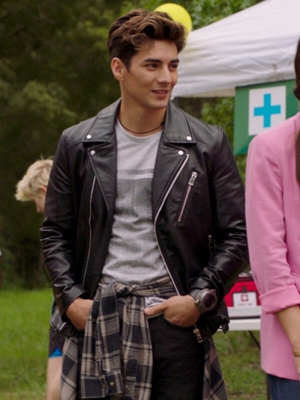 Power Rangers Dino Fury Javi Garcia Leather Jacket