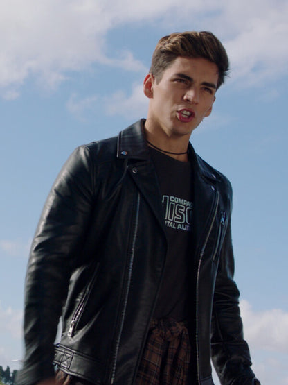 Power Rangers Dino Fury Javi Garcia Leather Jacket