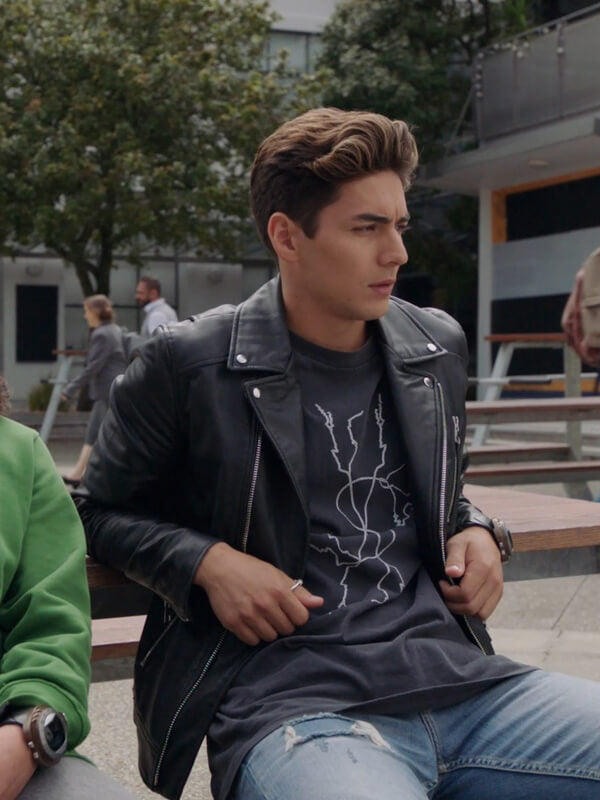 Power Rangers Dino Fury Javi Garcia Leather Jacket